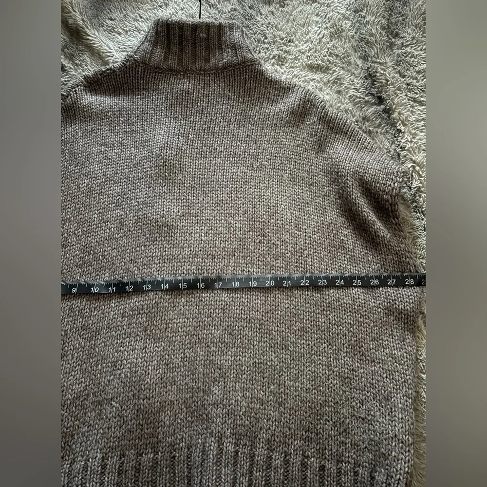 Anthropologie Elsamanda made in Italy Women Gray Cable Knit Sweater